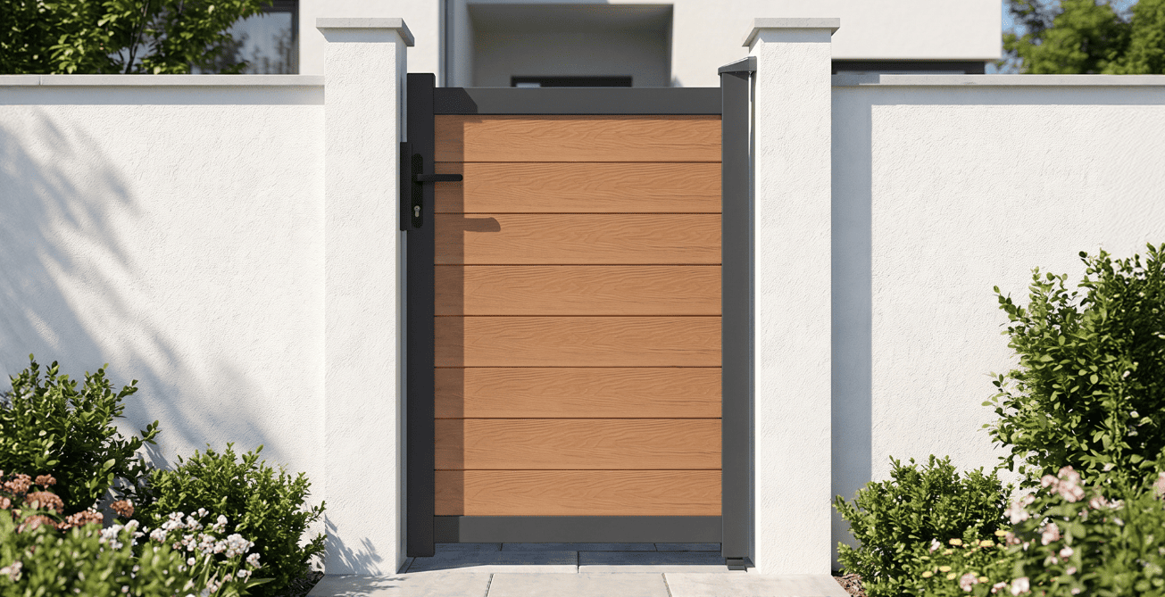 Composite pedestrian gate